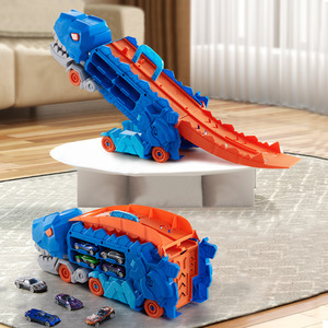 Blue Dinosaur Toy Truck Set - Blue+Orange / 0.98kg by komore
