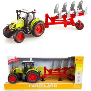 2Pcs Farm Tractor Toy Truck Set - Multicolour / Tractor and Plow by Big Daddy