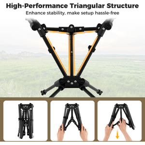 Foldable Backpacking Chair - Brown by Costway