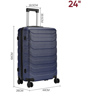 Rolling Hardshell Luggage Travel Suitcase by Livingandhome