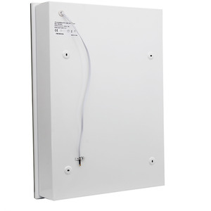 Wall Mounted LED Mirror Cabinet with Demister Pad and Shaver Socket - Chrome by Livingandhome