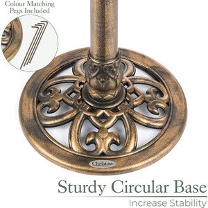 Round Pedestal Bird Bath by Christow