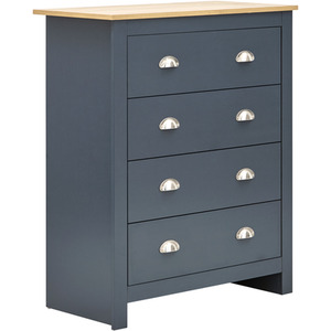 Lancaster Four Piece Bedroom Set - Slate Blue by GFW