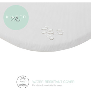 White Teddy Wash Day Moses Basket With Grey Rocking Stand - White by Kinder Valley