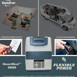 Koolatron SmartKool Bluetooth Enabled Cooler Freezer - Silver / 40l by Koolatron