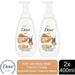 Dove Kids Care Body Wash Coconut Cookie Hypoallergenic Foaming Wash, 400ml - Buy 2 / 2x by Dove