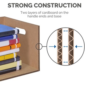 BANKERS BOX 10 Cardboard Moving Boxes Heavy Duty Double Wall Classic Moving Box - Light Brown / Medium / 38 Litres by BANKERS BOX