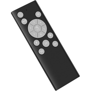 Ceiling Fan Light with Metal Mesh Shade - Black by Livingandhome