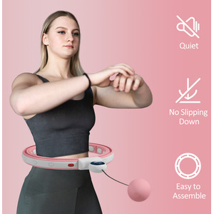 SPORTNOW Smart Weighted Hula Hoop with 16 Detachable Knots by SPORTNOW