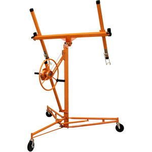 Drywall and Plasterboard Lifter Hoist 16ft - Orange by T-Mech