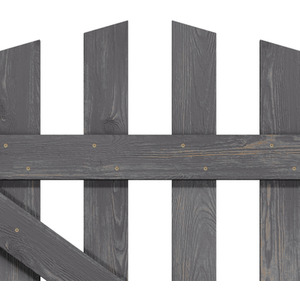 Solid Wood Garden Gate with Z-Shaped Structure by Livingandhome