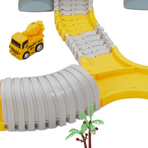 Kidkid Construction Race Track Toy Set for Kids - Yellow by Kidkid