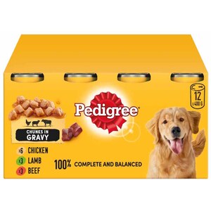 Pack of 12 Pedigree Mixed Selection Gravy Cans by Pedigree