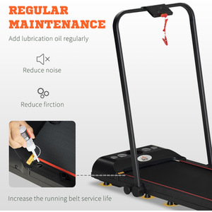 HOMCOM Folding Walking Treadmill Aerobic Walking Exercise Machine LED by HOMCOM