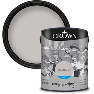 Crown Breatheasy Matt Emulsion Paint 5L - Cloud Burst by Crown Paints