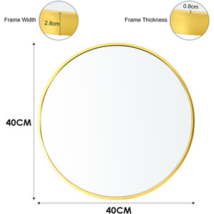 Round Bathroom Wall Mirror by lifeideas