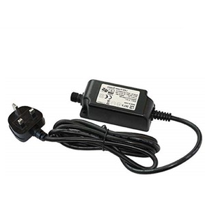 Techmar 12v 24w Outdoor Transformer UK Plug - Black by Techmar