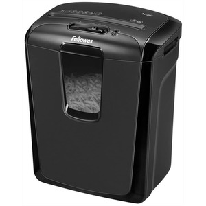 Powershred M-8C 8 Sheet 15L Bin Cross Cut Shredder With Safety Lock - Black by Fellows