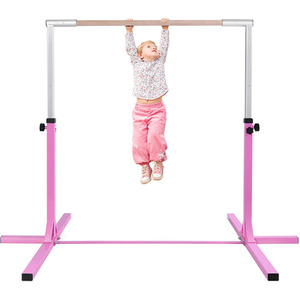 Kids Junior Gymnastics Training Bar - Pink by Costway