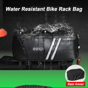 Eelo Bike Pannier Bag for Bicycle Rack - Waterproof, 7L - Black by eelo