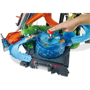 Hot Wheels Ultimate Gator Car Wash elevator, crazy track Whirlpool - multi by Hot Wheels