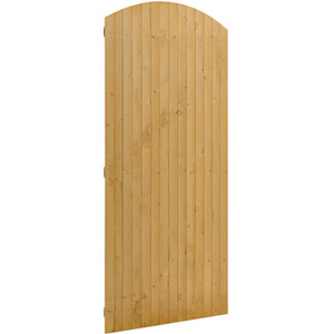 90CM Semi Braced Arch Top Wooden Garden Gate by Livingandhome