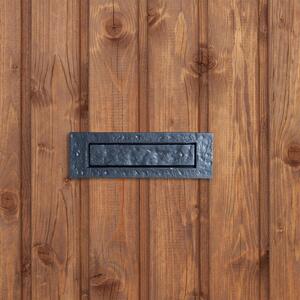 Rustic Letter Plate Black - Black by Hammer and Tongs