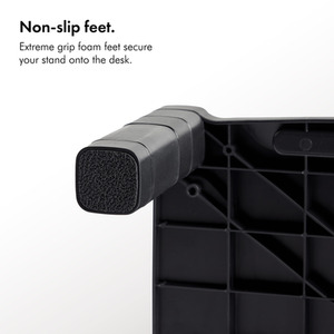 Four Level Adjustable Monitor Stand - Black by VonHaus