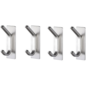 4 Packs Adhesive Hook - black by n/a