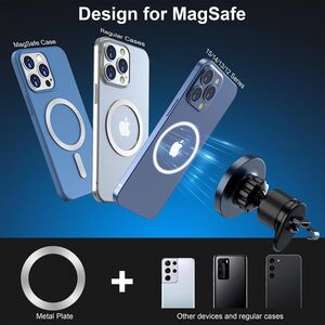 MagSafe Compatible Magnetic Wireless Car Charger Mount - Black