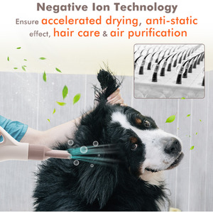 Dog Dryer Dog Cat Hair Blower - White by Costway