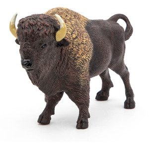 PAPO Wild Animal Kingdom 50119 American Buffalo Toy Figure - Brown by PAPO