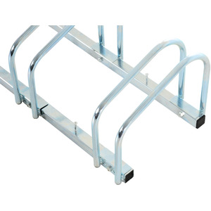HOMCOM Bike Stand Parking Rack 2022 - Silver / 145L x 33W x 27H cm by HOMCOM