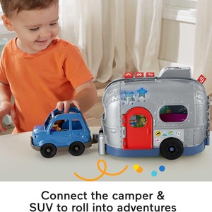 Fisher-Price Little People Light-Up Learning Camper Electronic Toy RV - multi by Fisher Price
