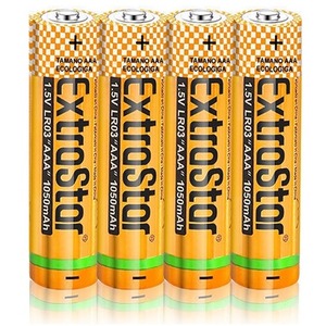 ExtraStar AAA Alkaine Batteries, 1.5V, 12 pieces - Gold by ExtraStar