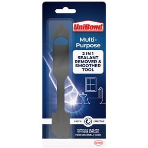 UniBond Easy to Use 2in1 Plastic Sealant Remover and Smoother Tool, Black, 2pk - Buy 2 by UniBond