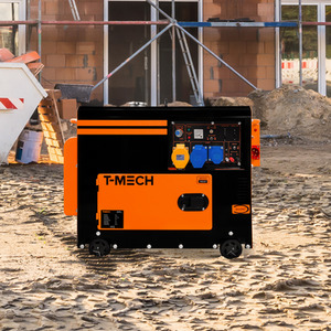 T-Mech Portable Silent Diesel Generator Single Phase 230V - Orange by T-Mech