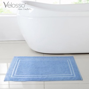 Cotton Hotel Bath Mat - Blue by Velosso