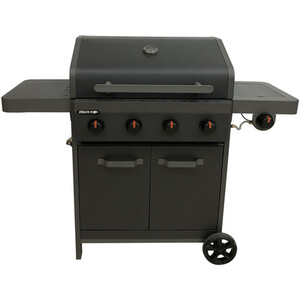 Arizona 4 Burner Gas BBQ with Side Burner - Black