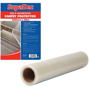 Self Adhesive Carpet Protector Film 25m - Clear by SupaDec