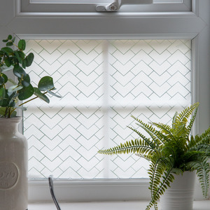 dc fix Chester Premium Static Cling Vinyl Wrap for Windows - white by d-c-fix