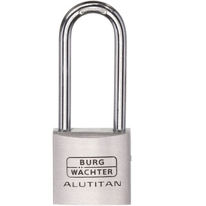 Long Shackle Aluminium 40mm Padlock - Silver by Burg-Wachter