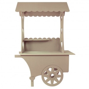 KuKoo Mini Candy Cart Wedding Sweet Stall - Brown by Kukoo