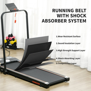 HOMCOM Folding Walking Treadmill Aerobic Walking Exercise Machine LED by HOMCOM