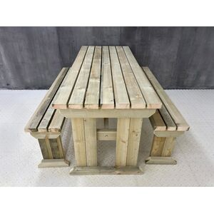 Yews Picnic Bench - Wooden Garden Table and Bench Set by Arbor Garden Solutions