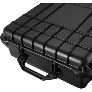 Rifle Case with Hard Shell - Black by tectake