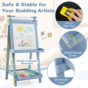 3-in-1 Double-sided Art Easel by Costway