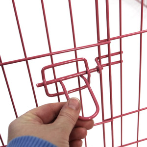 Metal Pet Playpen in Pink - Pink / 61cm by Actiaspet