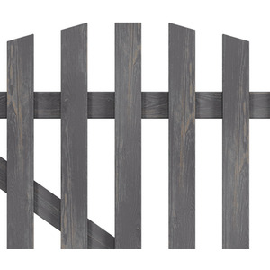 Solid Wood Garden Gate with Z-Shaped Structure by Livingandhome