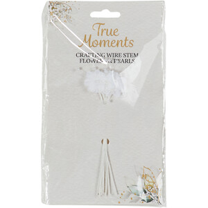Crafting Wire Stem Flowers and Pearls by True Moments